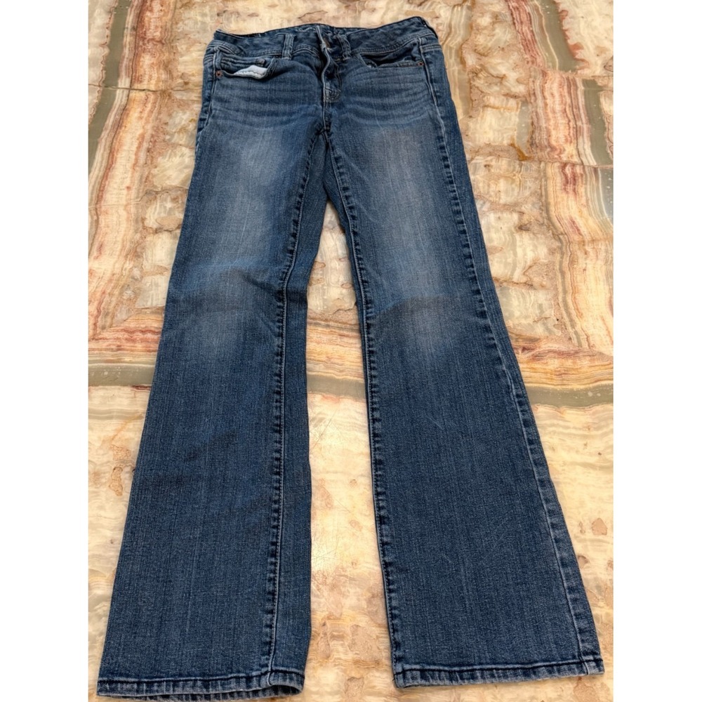American Eagle Outfitters Womens Original Bootcut Jeans Blue Denim Stretch 4